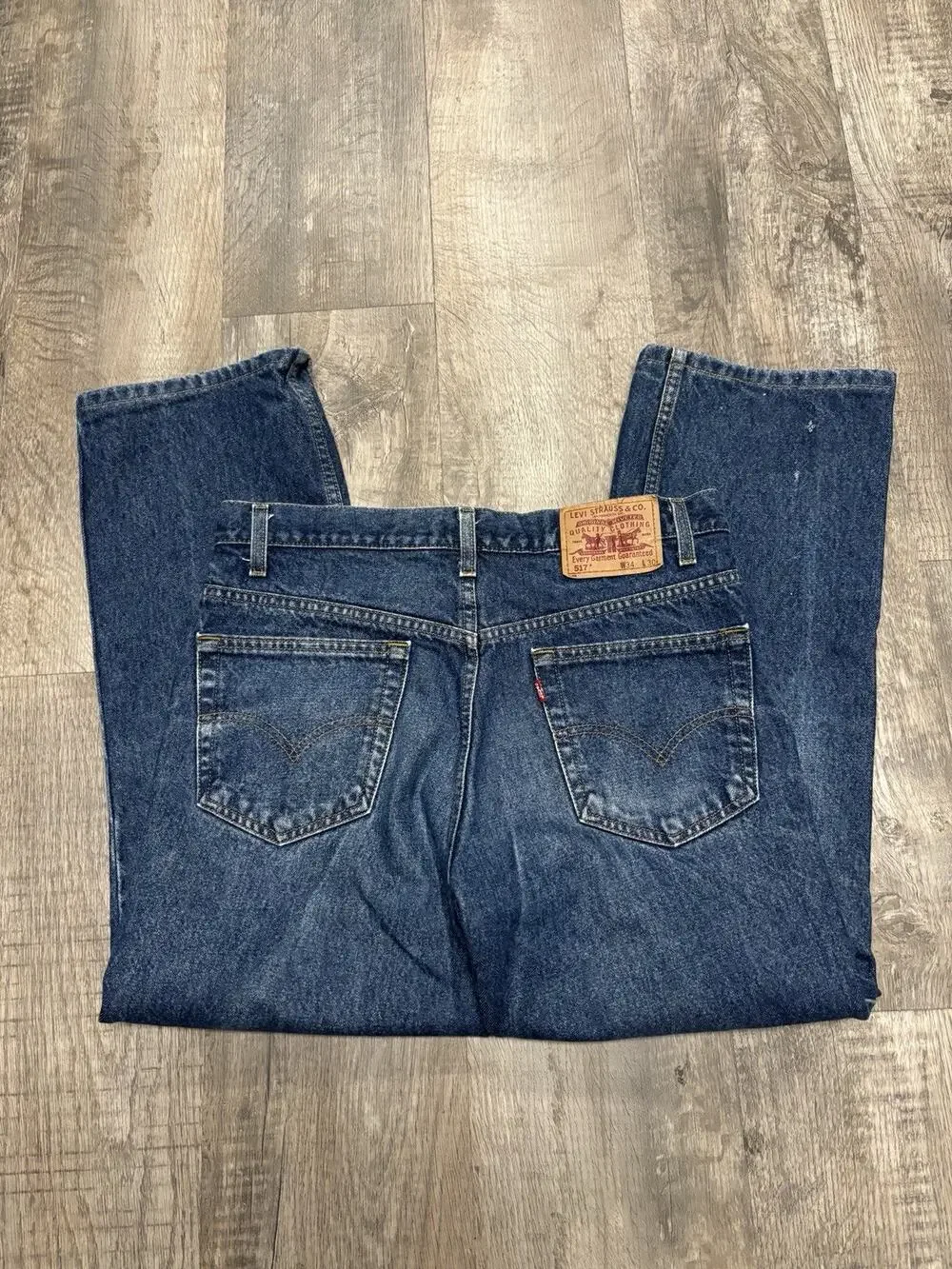 Vintage Y2K Levi's 517 Boot Cut Jeans Men’s 34x30 Dark Wash Blue Denim Colombia